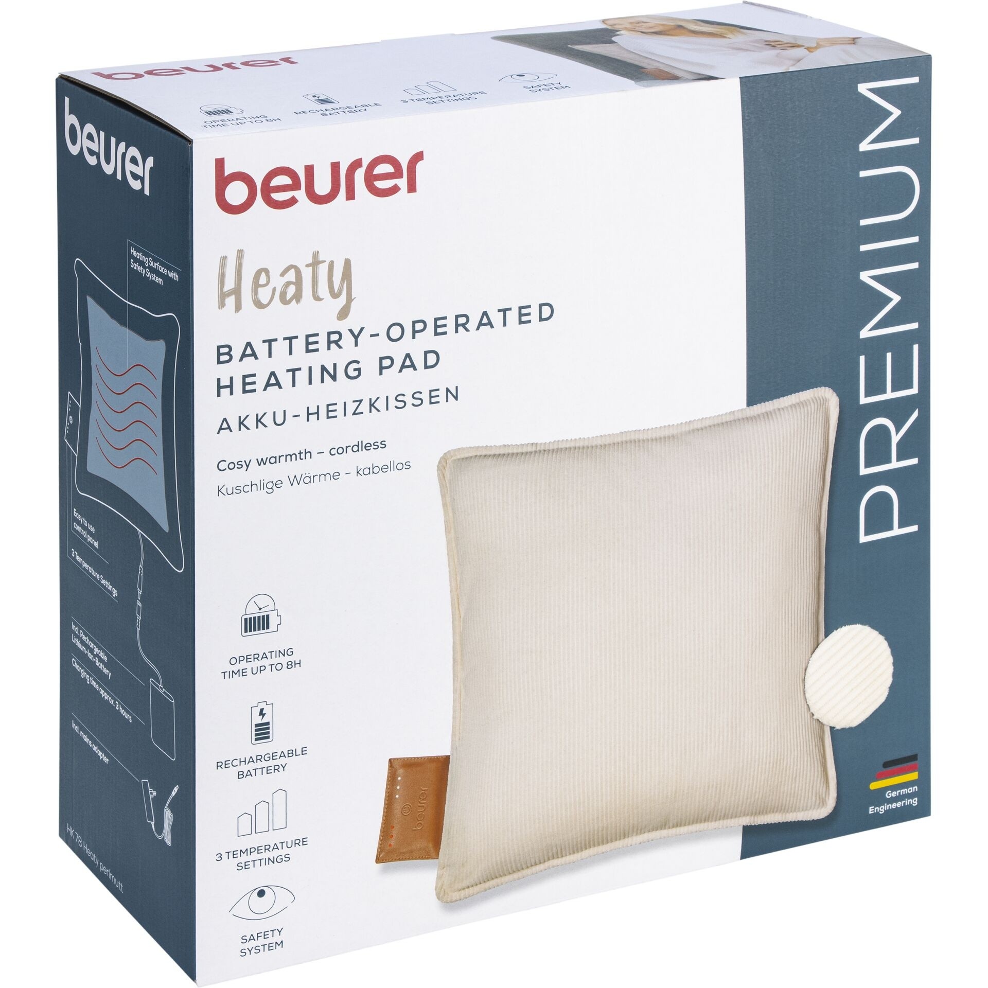 Beurer Heaty HK 78 Akku-Heizkissen 45x45cm