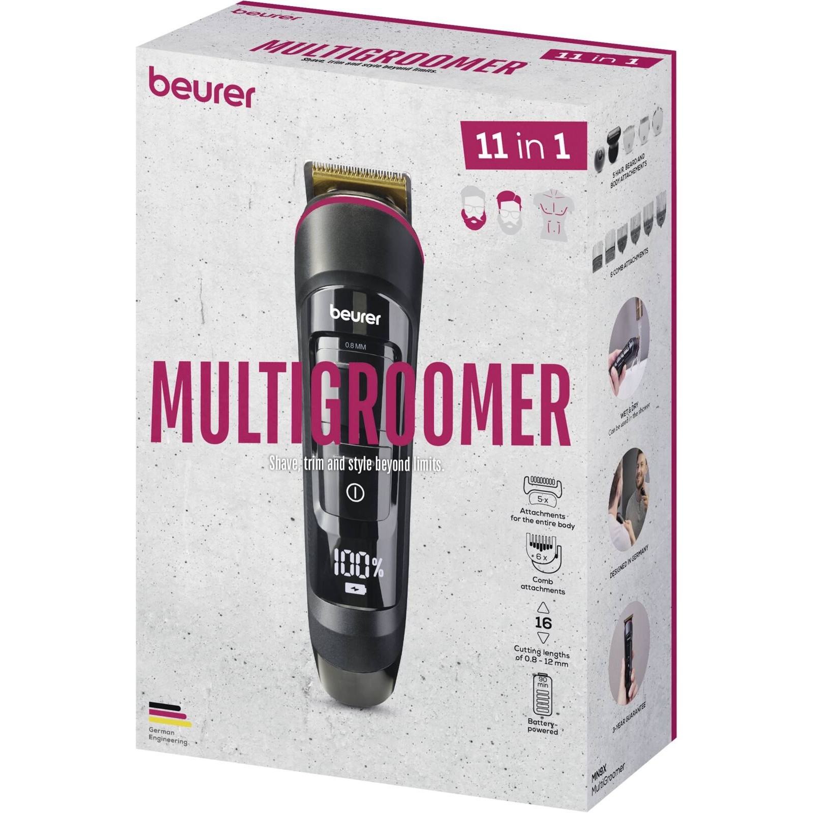 Beurer MN9X Cherry Limited Edition Multigroomer schwarz