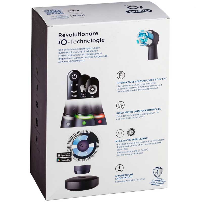 Oral-B iO Series 7 elektrische Zahnbürste black onyx