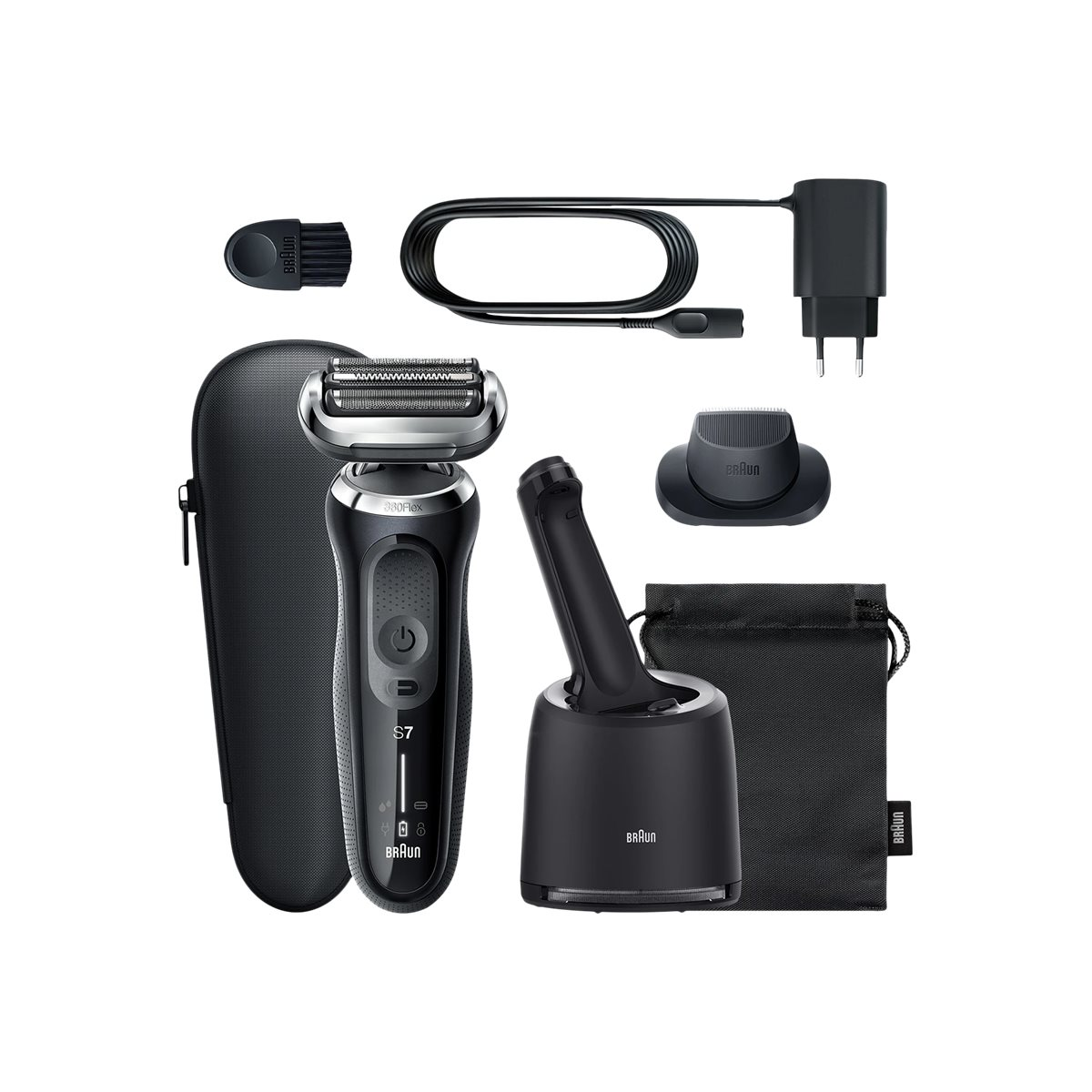 Braun 71-N7200cc Series 7 Rasierer schwarz/grau (2.Wahl)