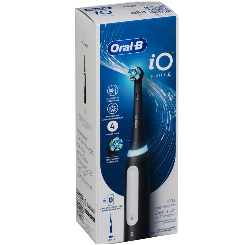 Oral-B iO Series 4 elektrische Zahnbürste mattschwarz
