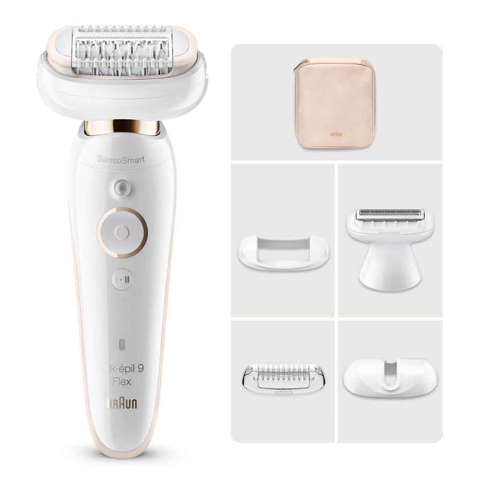 Braun Silk-épil 9 Flex 9-006 Epilierer weiß/gold