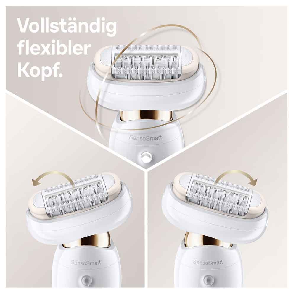 Braun Silk-épil 9 Flex 9-006 Epilierer weiß/gold