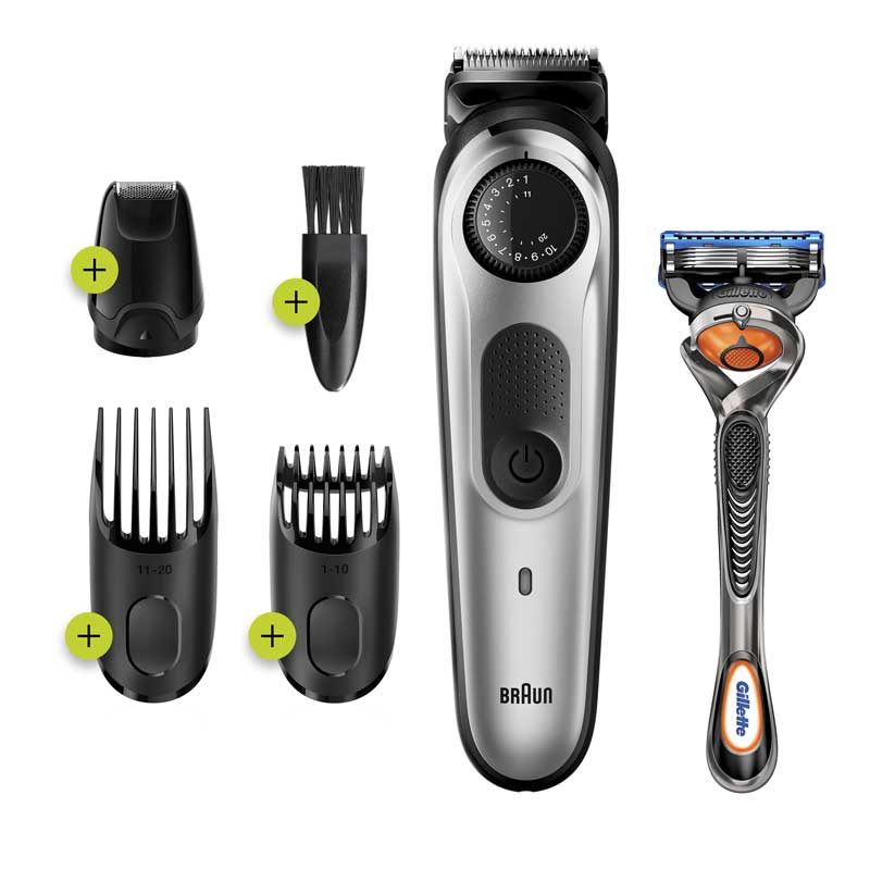 Braun BT 5265 Barttrimmer/Haarschneider schwarz/silber-metallic