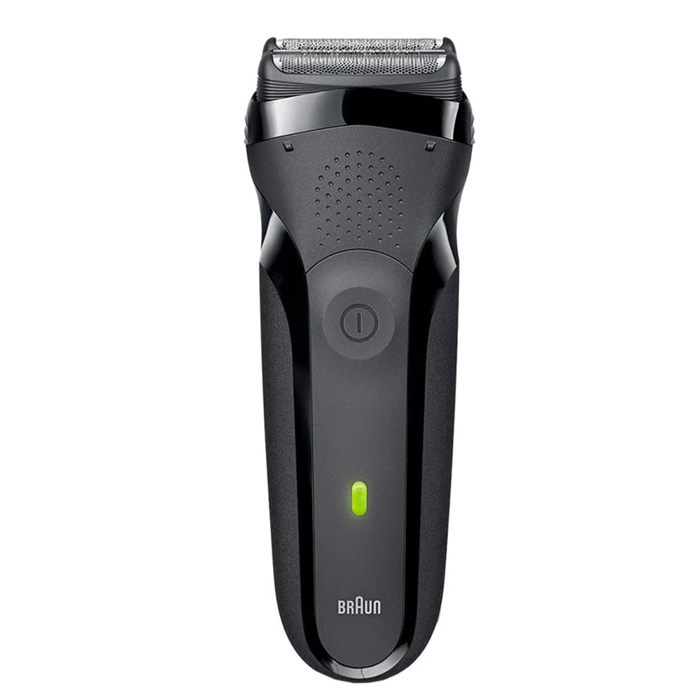 Braun Series 3 300S Elektrorasierer mit 3 flexiblen Klingen schwarz/grün