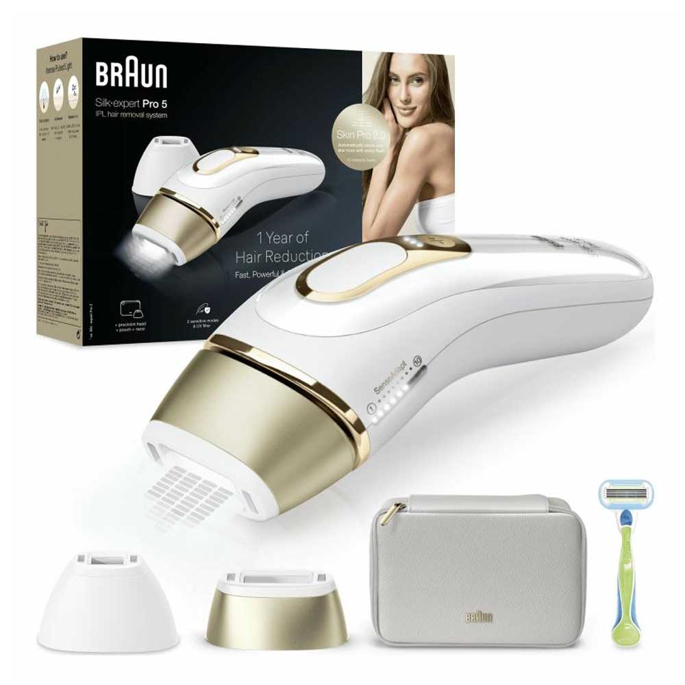 Braun Silk-expert Pro 5 PL5152 IPL-Haarentferner weiß/gold
