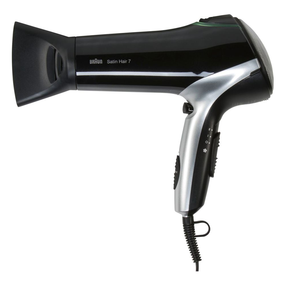 Braun Satin Hair 7 HD 710 Haartrockner mit IONTEC Technologie und mit Styling Aufsatz (2. Wahl)