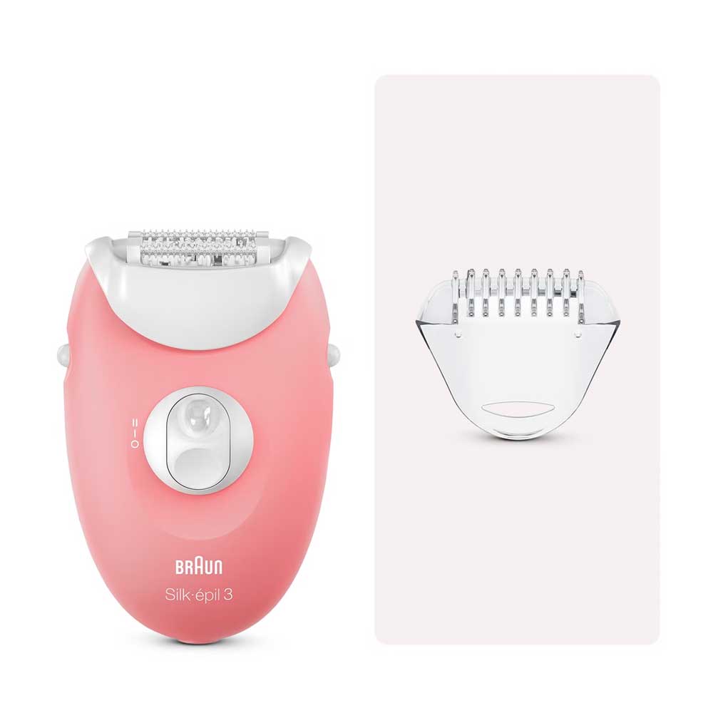 Braun Silk-épil 3 3-176 Epilierer weiß/rosa