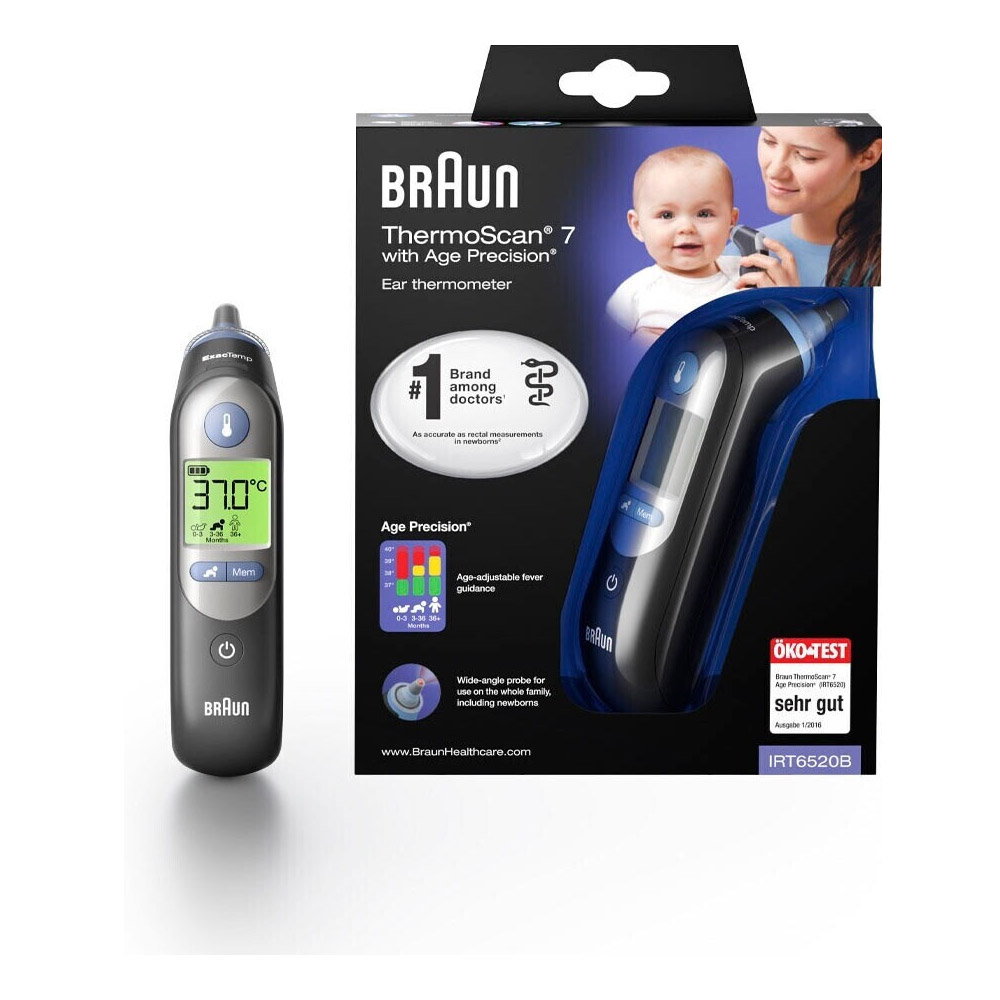 Braun IRT 6520B ThermoScan 7 Age Precision Ohrthermometer (2.Wahl)