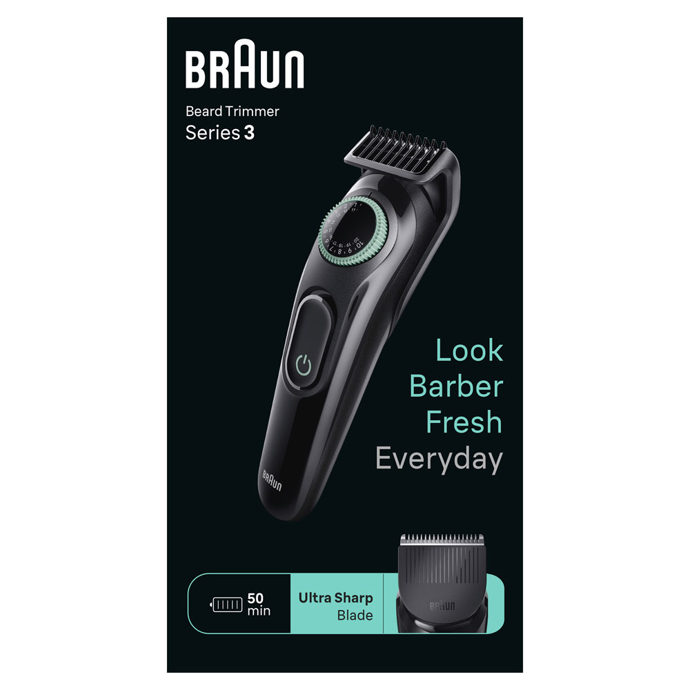 Braun BT3411 Styler Trimmer schwarz/grün