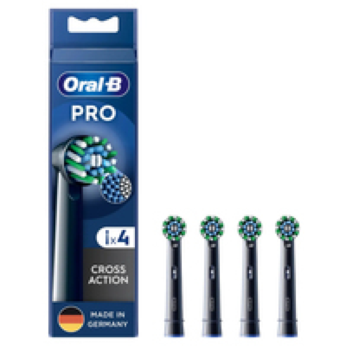 Oral-B Pro CrossAction Aufsteckbürsten schwarz 4er