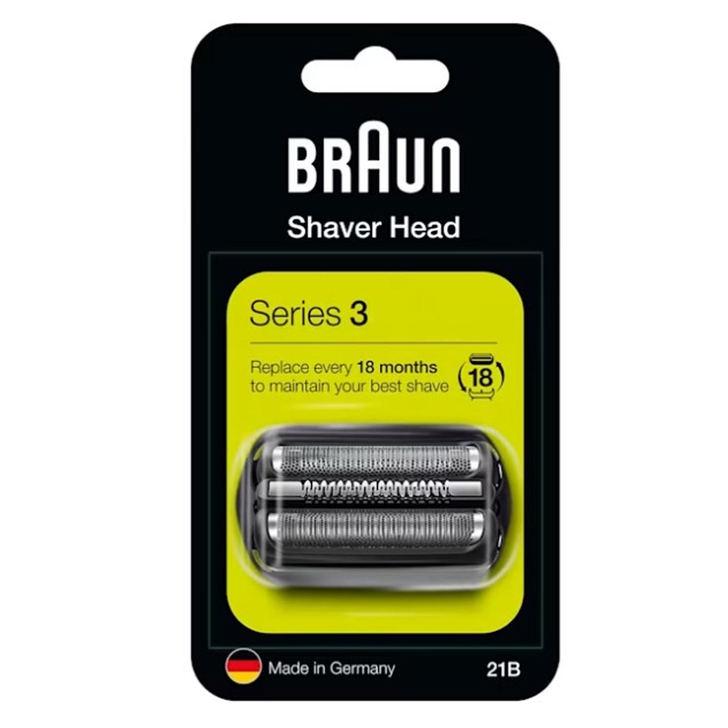 Braun Series 3 21B Elektrorasierer Scherkopf schwarz