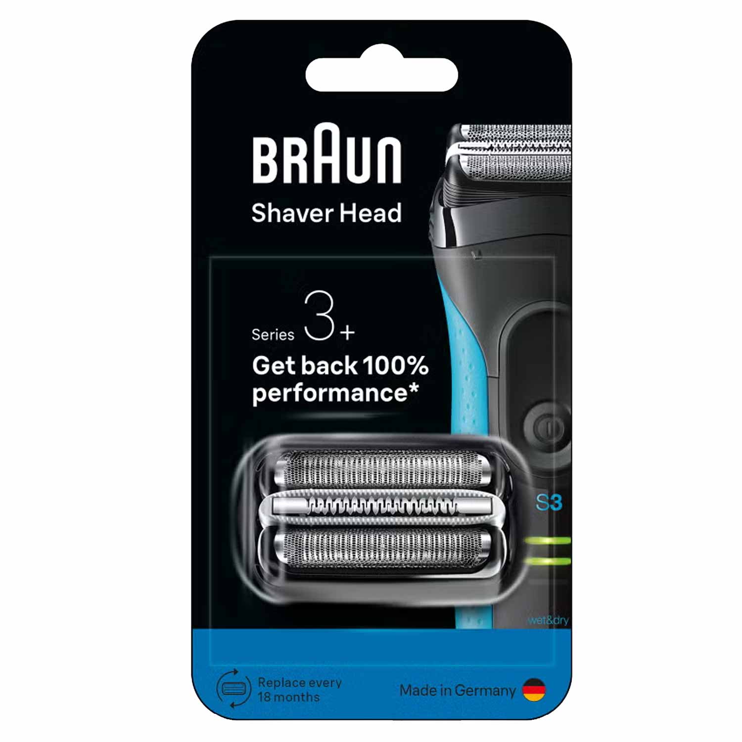 Braun Series 3+ 32B Scherkopf schwarz