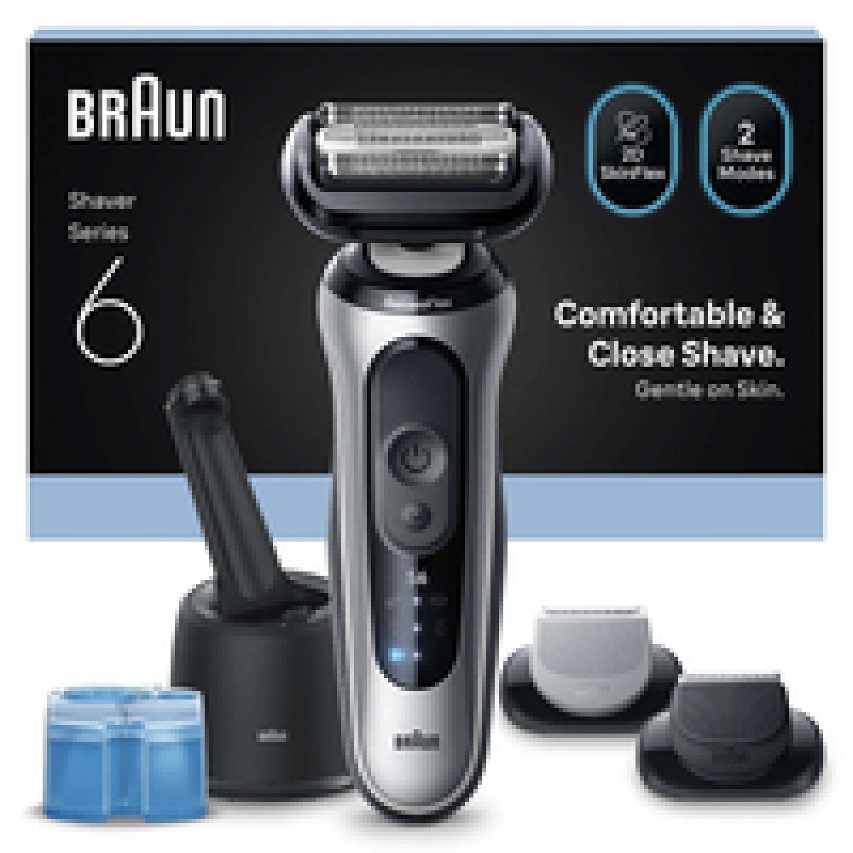Braun Series 6 62-S7650cc Elektrorasierer silber