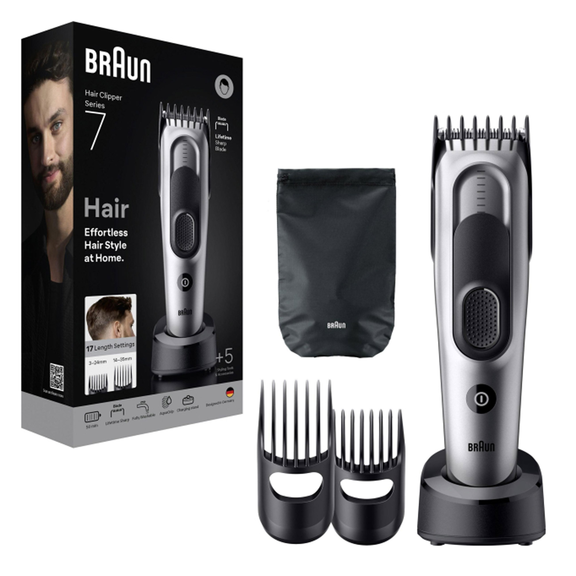 Braun Series 7 HC7590 Haarschneider grau