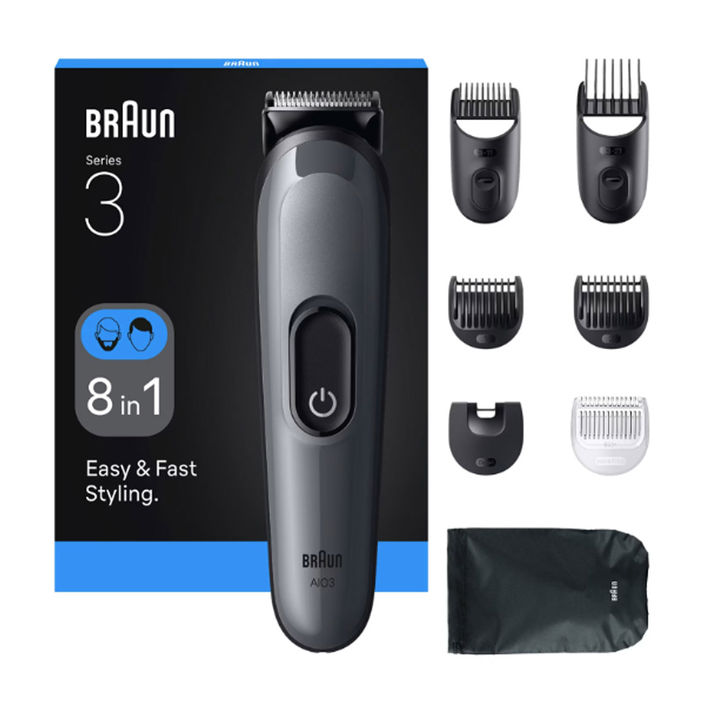 Braun All-in-One Trimmer-Set 3 AIO3540 Multigroomer grau
