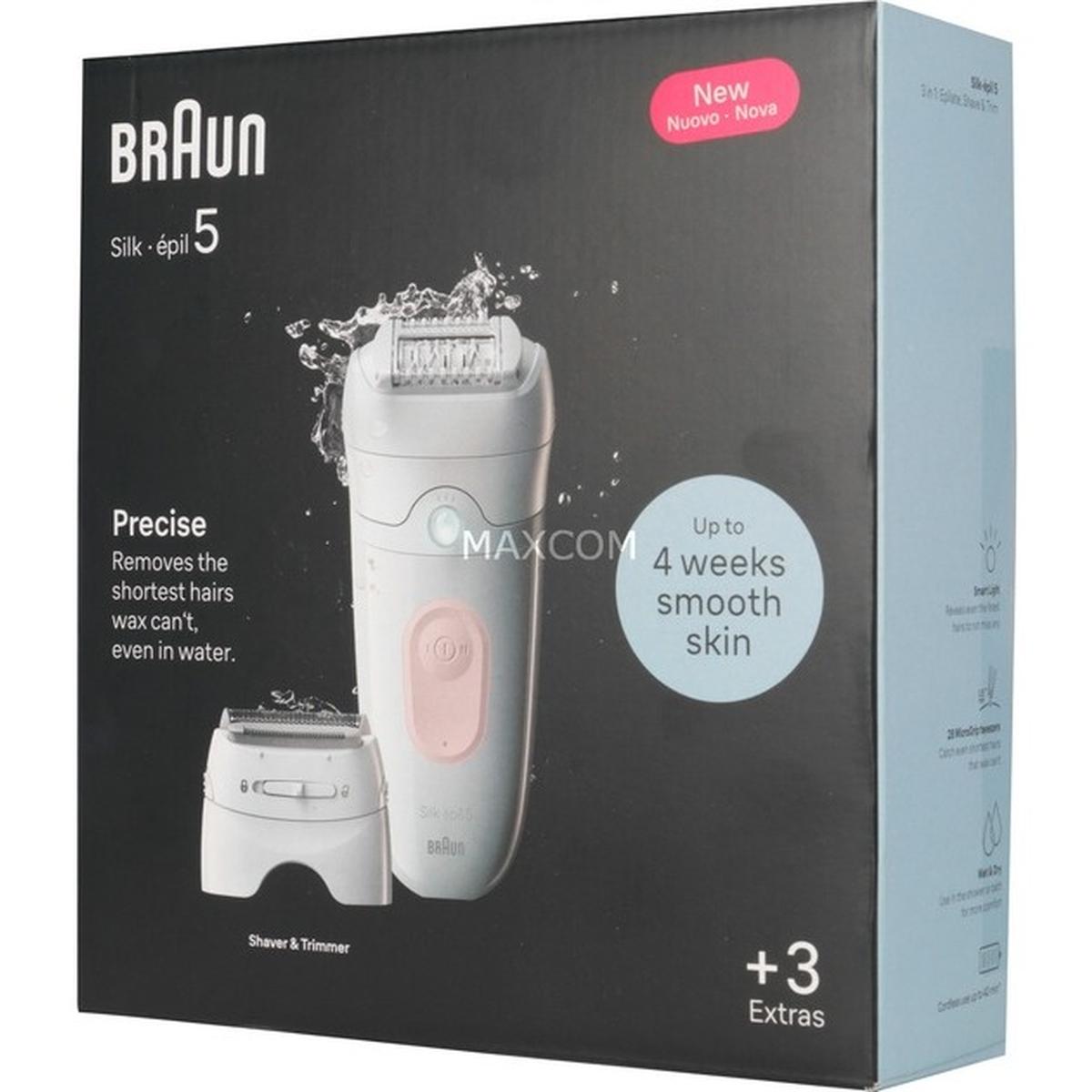 Braun Silk-épil 5 5-030 Epilierer weiß/rosa