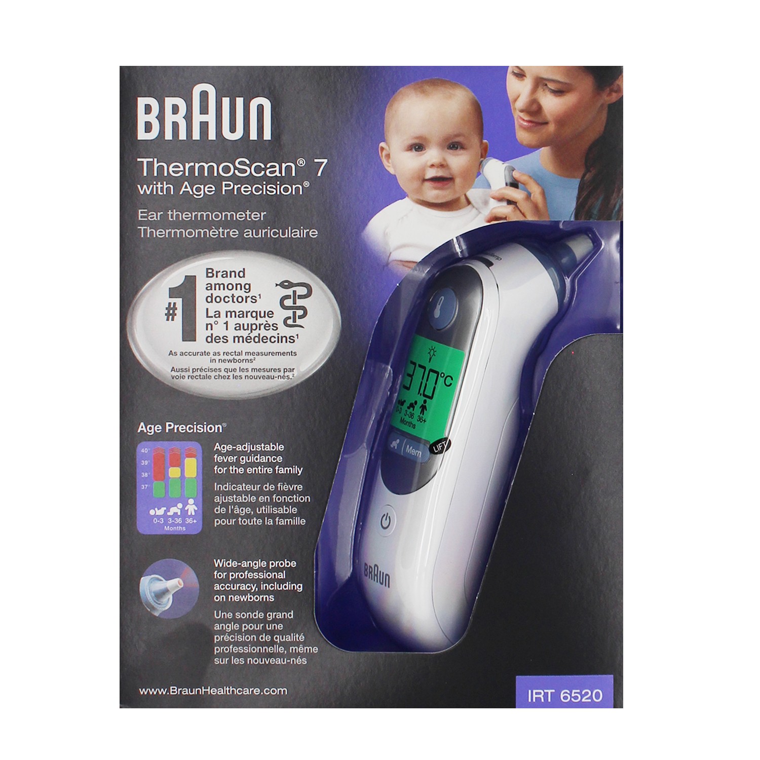 Braun ThermoScan 7 IRT6520MNLA Ohrthermometer