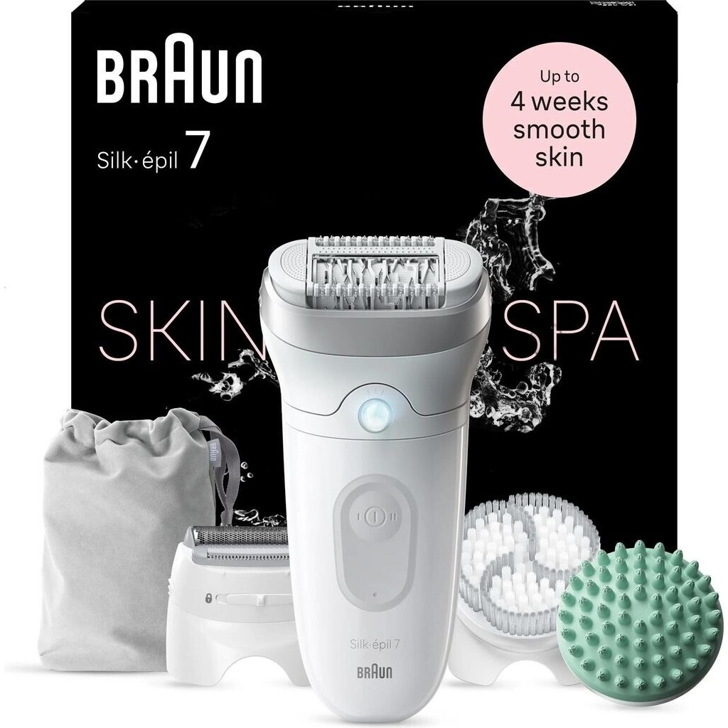 Braun Silk-epil 7 7-081 Epilierer weiß/silber