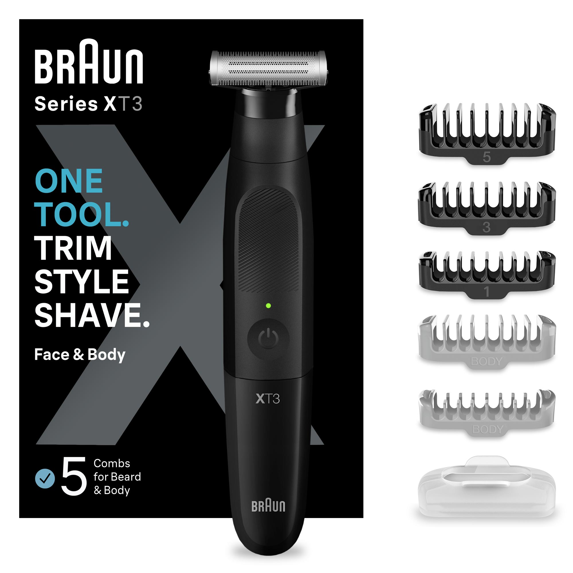Braun Series XT3 XT3200 elektrischer Rasierer schwarz