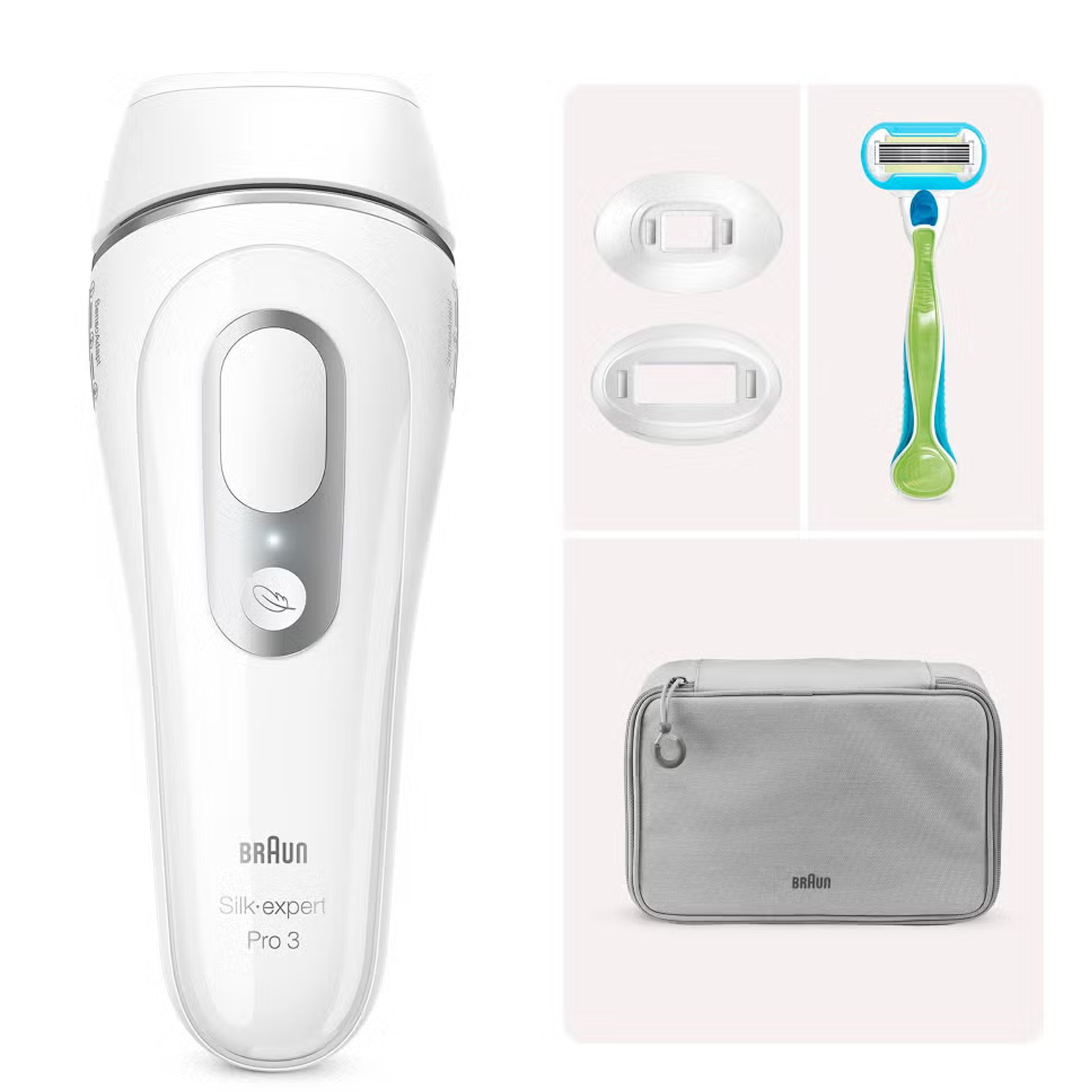 Braun Silk-expert Pro 3 PL3222 IPL-Haarentfernungsgerät weiß/silber