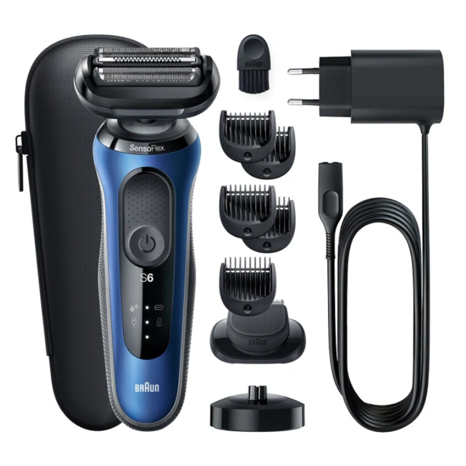 Braun Series 6 61-B4500cs Wet & Dry Elektrorasierer blau