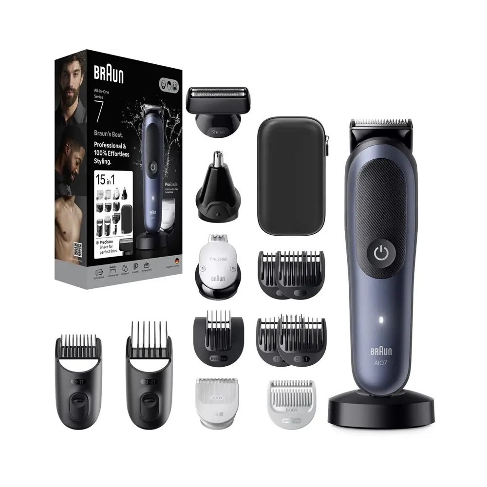 Braun Series 7 AIO7580 15-in-1 Rasierer blau