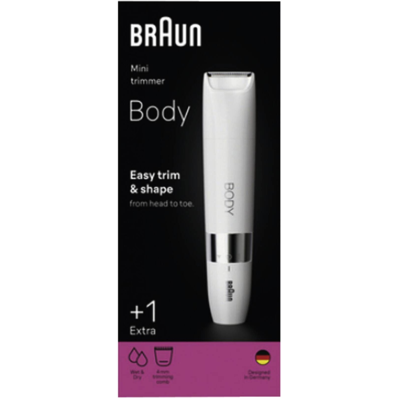 Braun BS1000 Body Mini Trimmer weiß