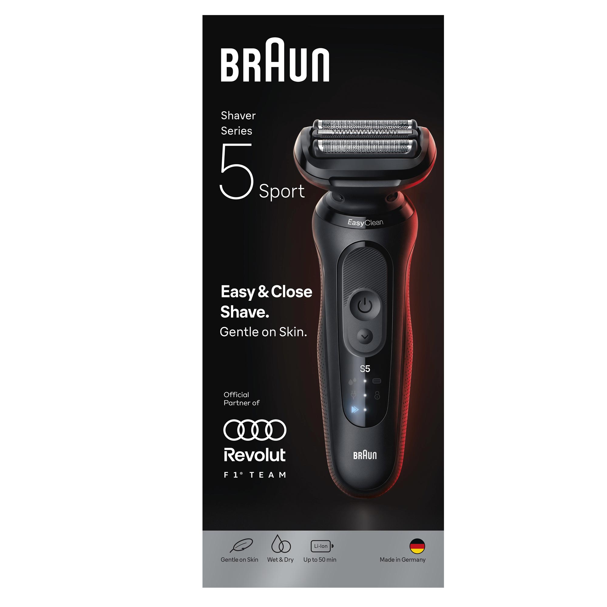 Braun Series 5 52-N1000s Audi Revolut F1 Edition Elektrorasierer