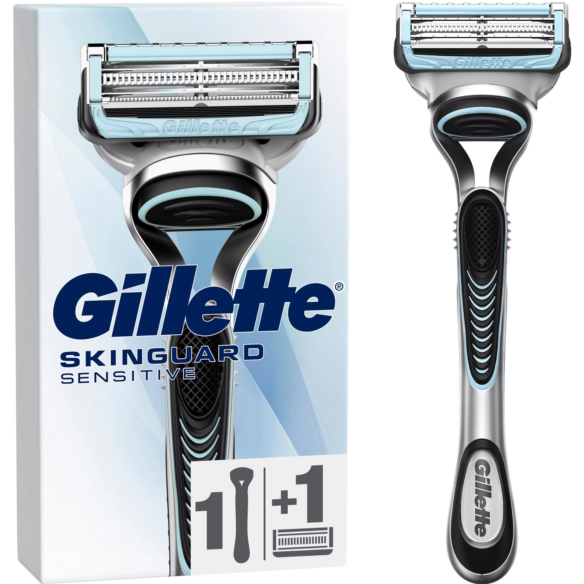 Gillette SkinGuard Sensitive Rasierer mit 1 Ersatzklinge