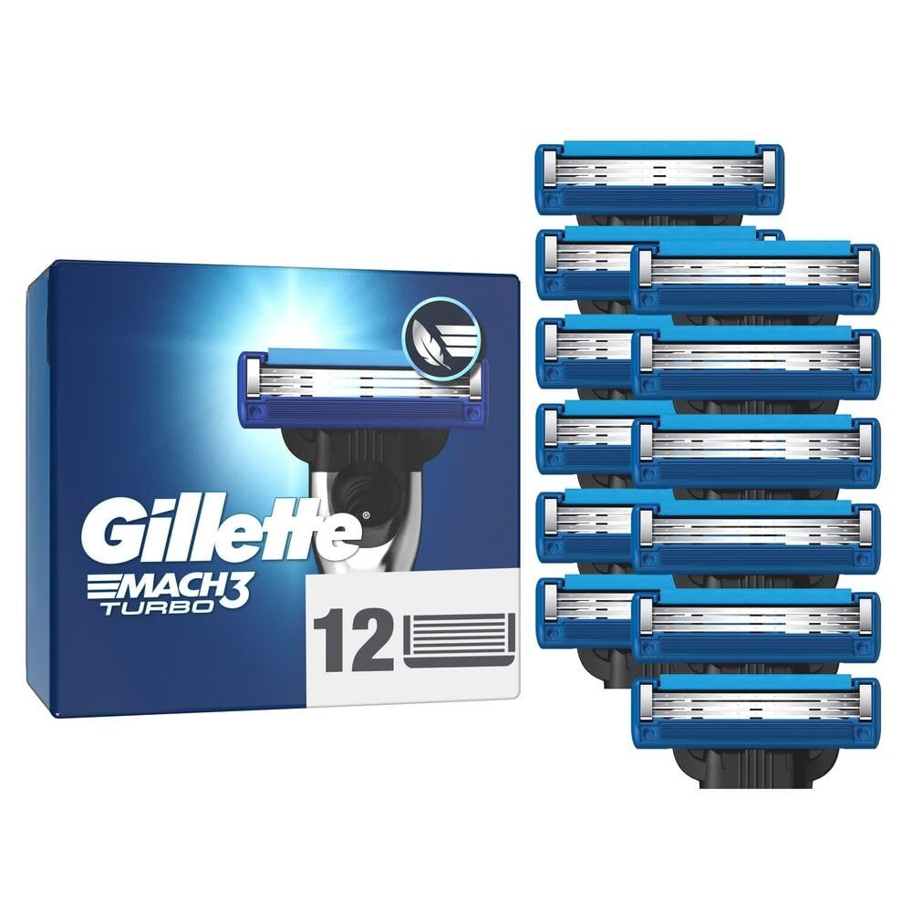 Gillette Mach3 Turbo Rasierklingen 12 Stück