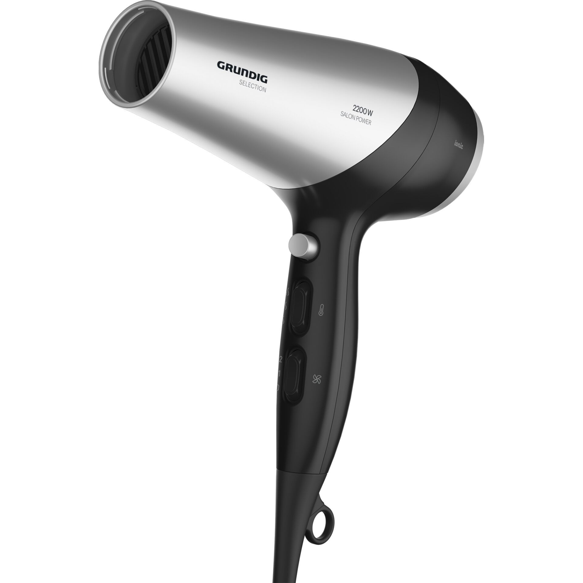 Grundig HD 6080 B Haartrockner 2.200W schwarz/silber (2.Wahl)