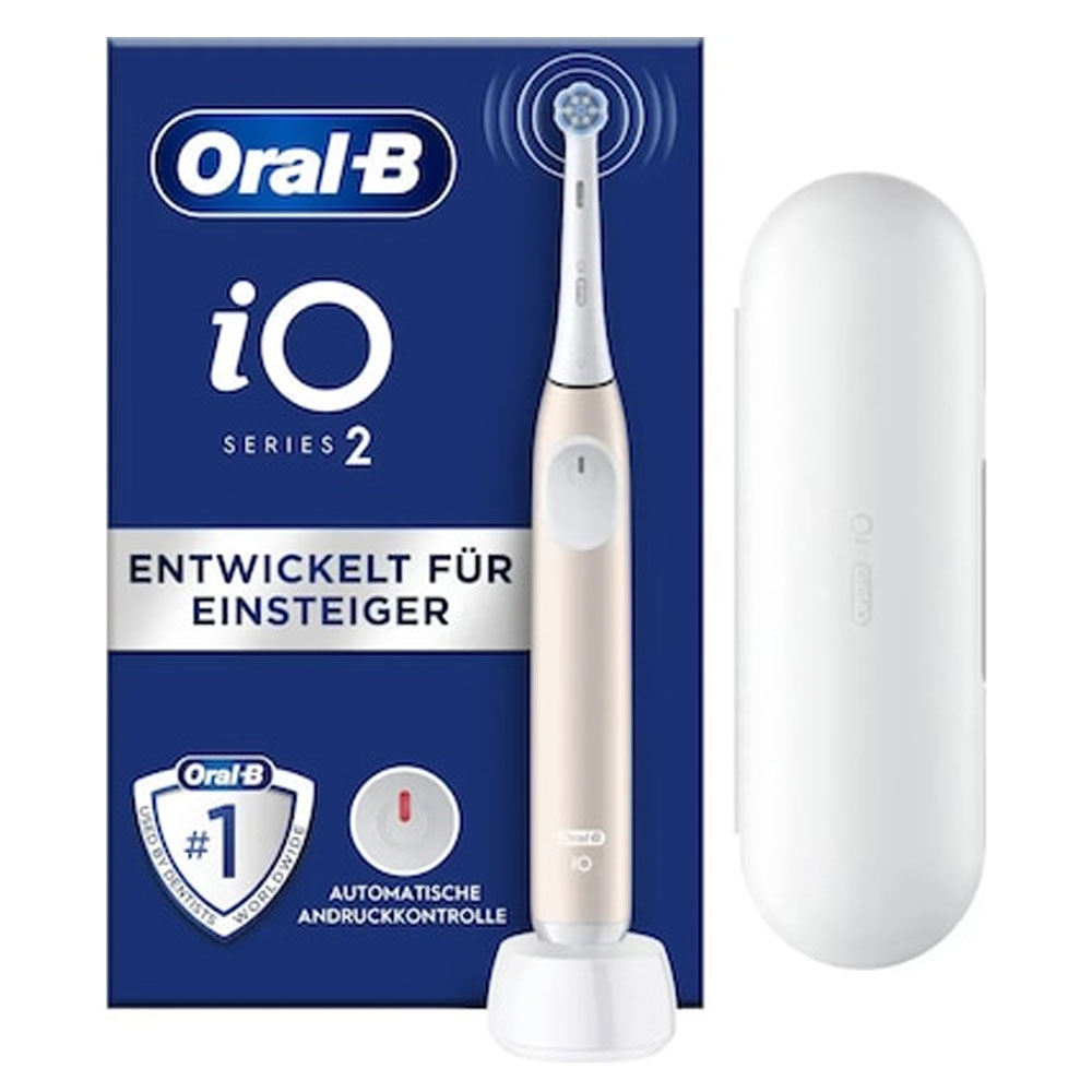 Oral-B iO Series 2 elektr. Zahnbürste mit Reiseetui calm pink (2.Wahl)