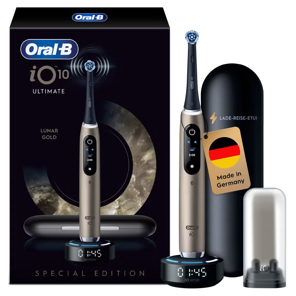 Oral-B iO Series 10 elektrische Zahnbürste lunar gold Special Edition (2.Wahl)