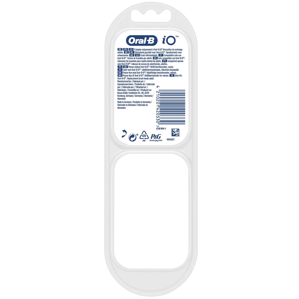 Oral-B iO Radiant White Ersatzbürsten 4 Stück