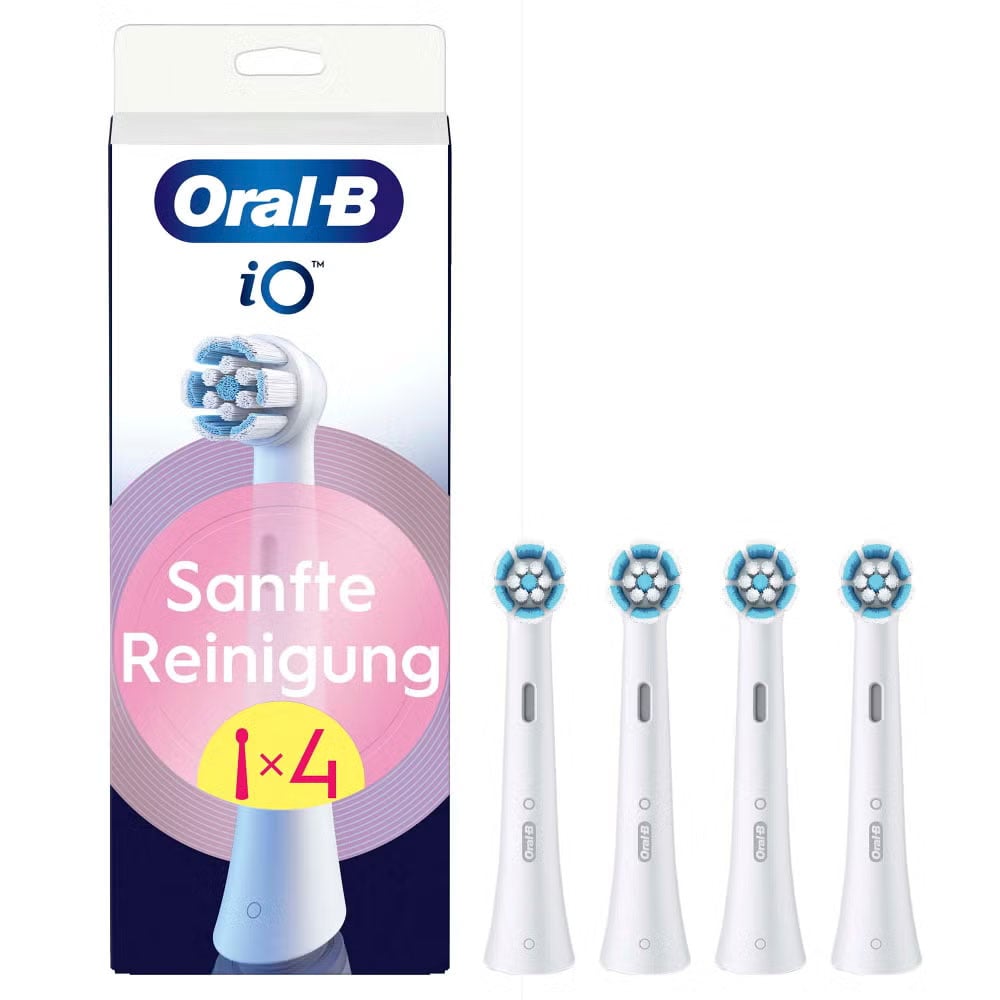 Oral-B iO Sanfte Reinigung Aufsteckbürsten weiß 4 Stück