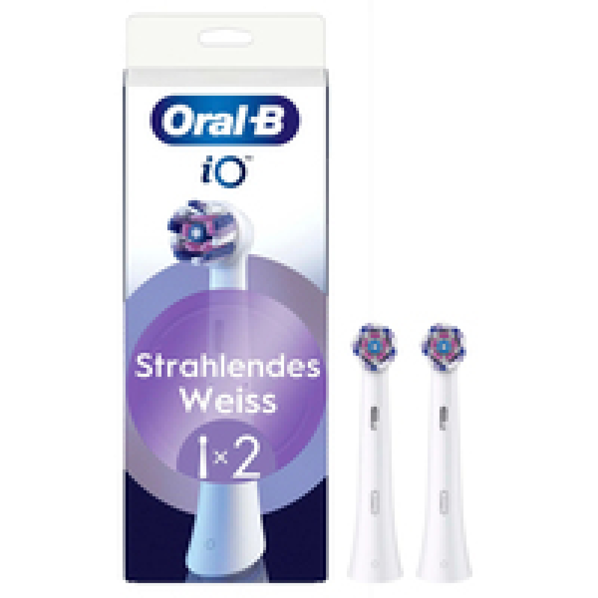 Oral-B iO Strahlendes Weiss Aufsteckbürsten weiß 2er