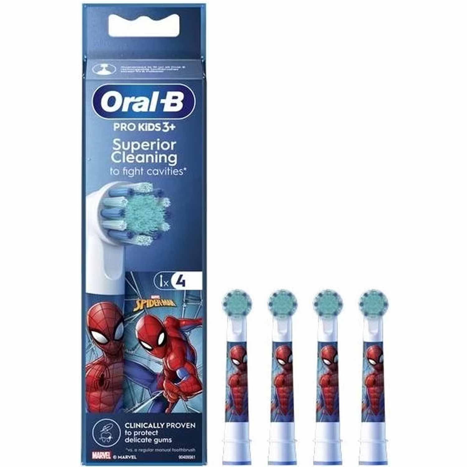 Oral-B Pro Kids Ersatzbürsten 3er Pack Spiderman