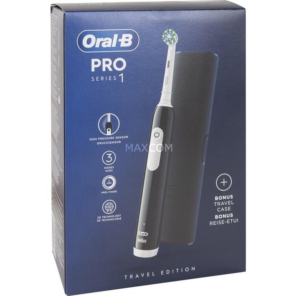 Oral-B Pro Series 1 Cross Action Elektrische Zahnbürste schwarz