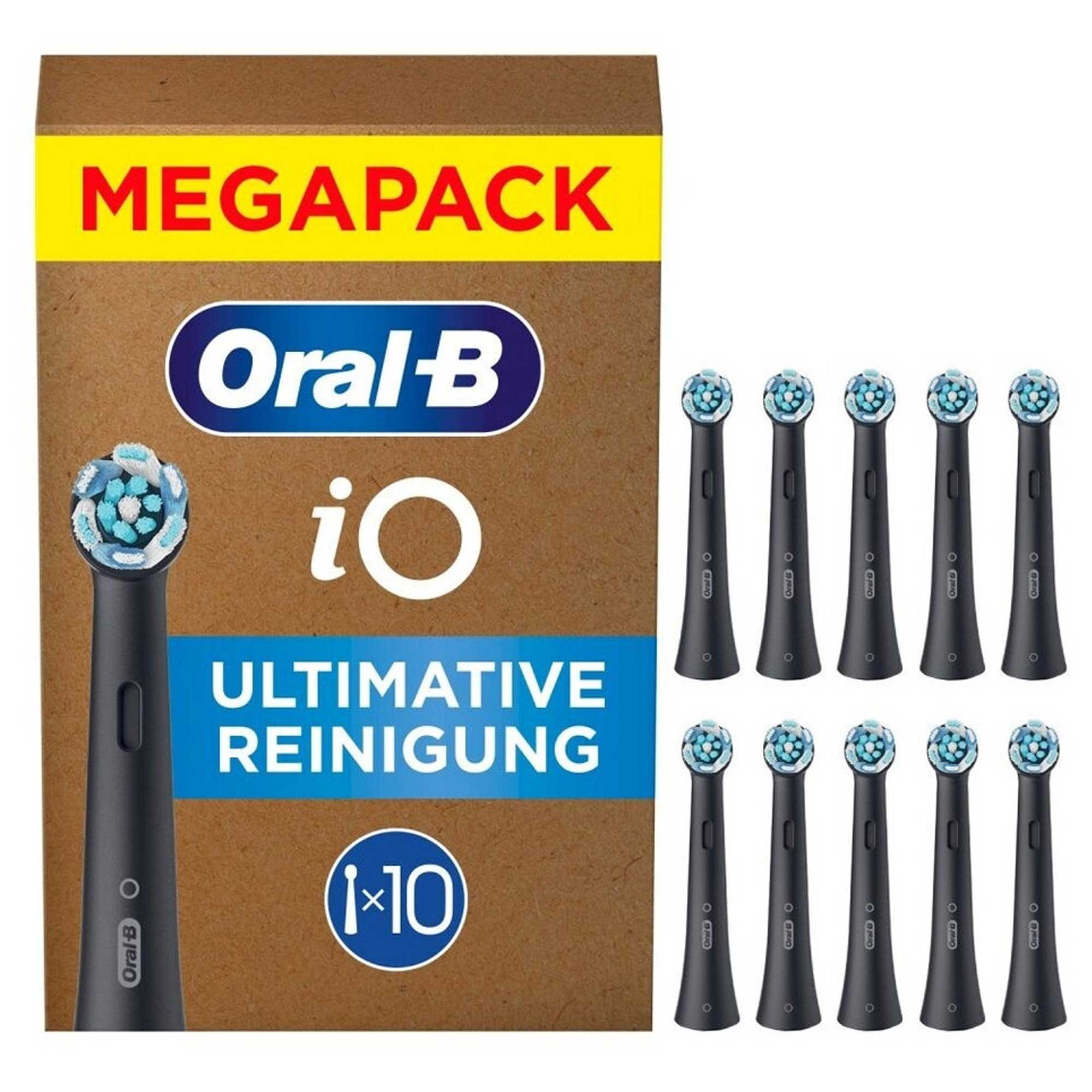 Oral-B iO Ultimative Reinigung Aufsteckbürsten für Elektrische Zahnbürsten schwarz