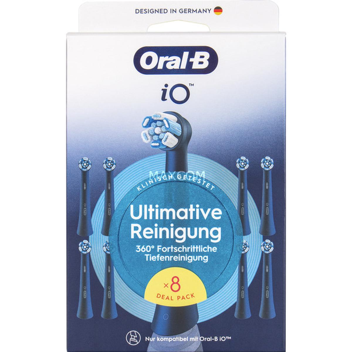 Oral-B iO Ultimative Reinigung Aufsteckbürsten 8 Stück schwarz