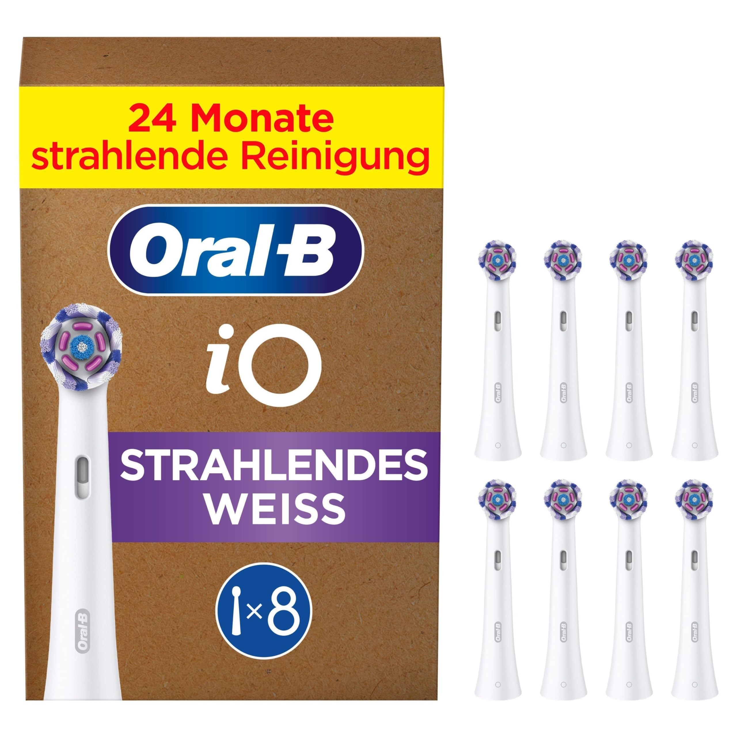 Oral-B iO Radiant White Aufsteckbürsten 8er