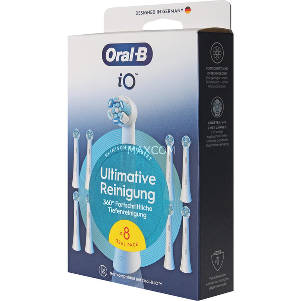 Oral-B iO Ultimative Reinigung Aufsteckbürsten 8-Pack weiß
