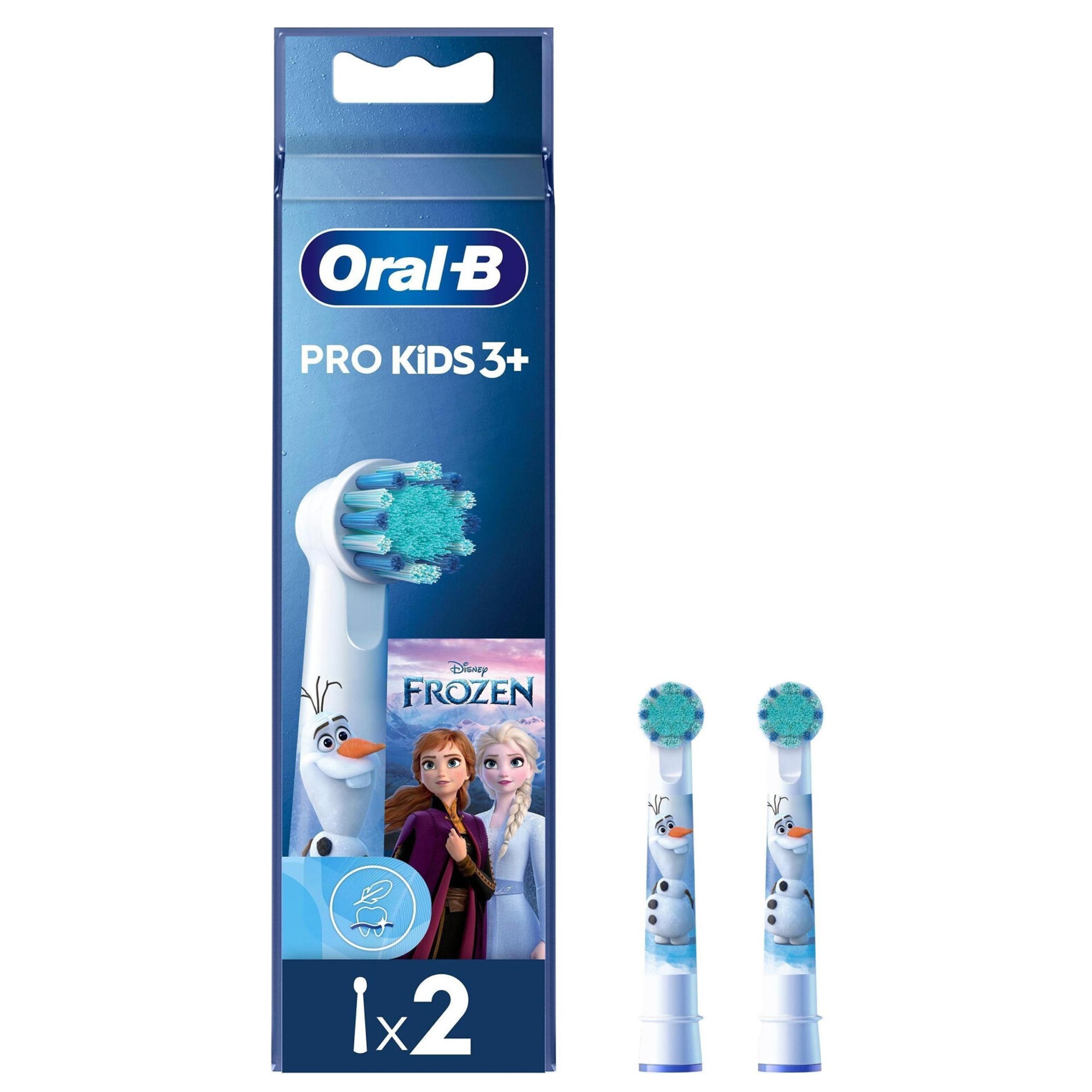 Oral-B EB10-2 Frozen Aufsteckbürsten 2er-Pack blau/rosa