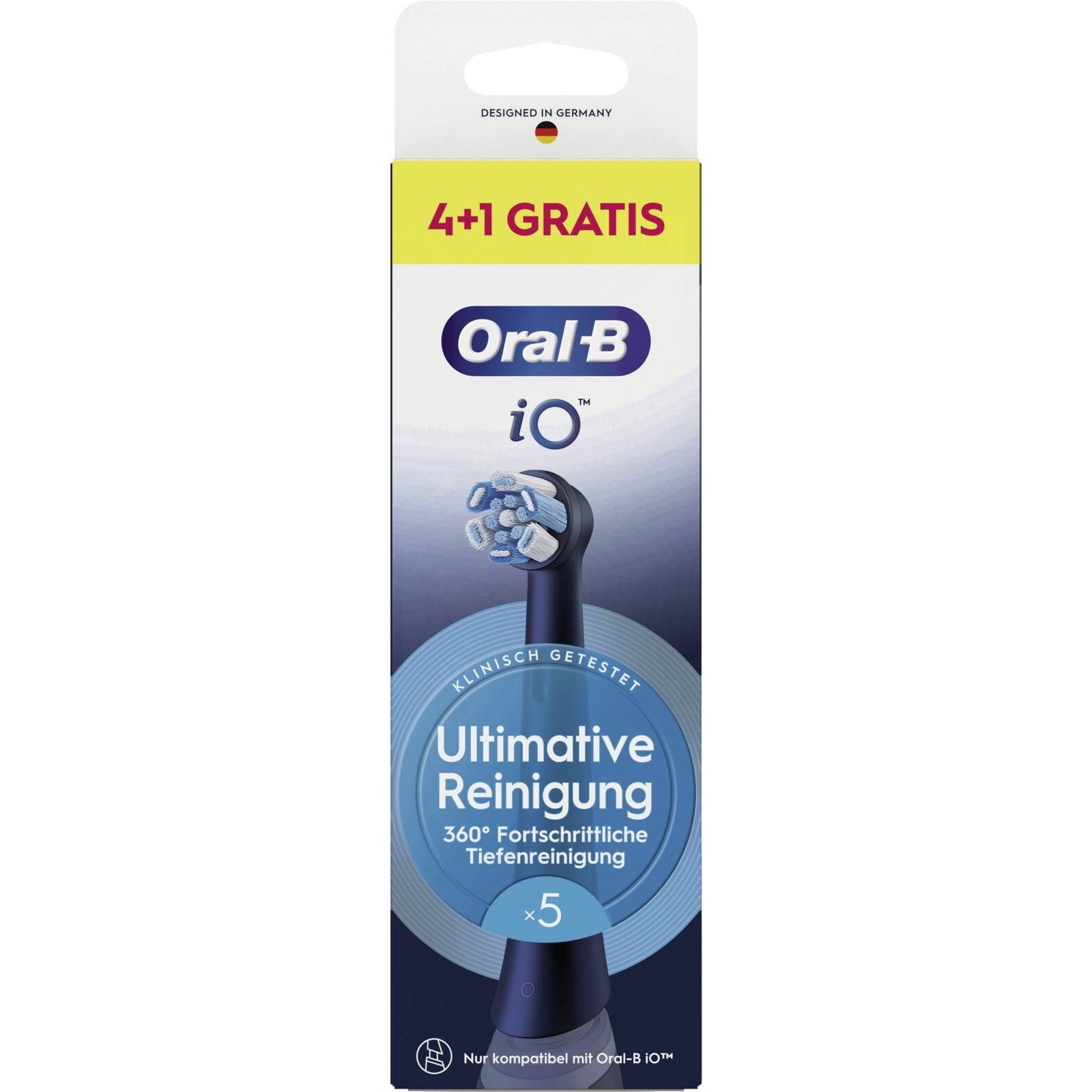 Oral-B iO Ultimative Reinigung Aufsteckbürsten 4+1 schwarz