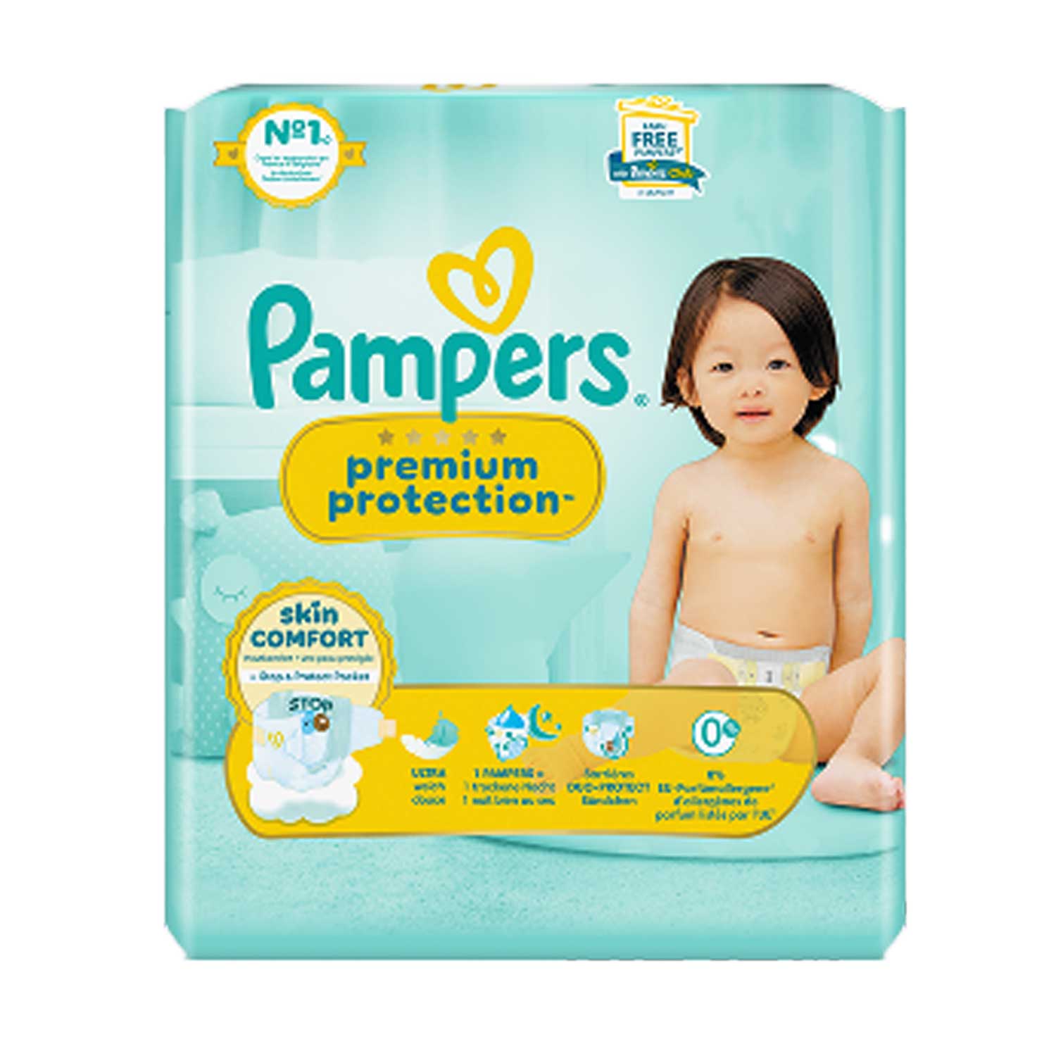 Pampers Premium Protection Pants Gr.6 Extra Large 13-19kg Monatsbox