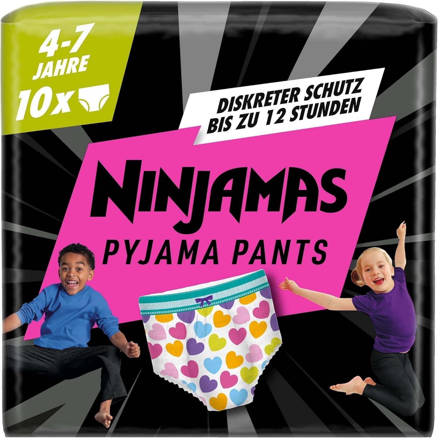Pampers Ninjamas Pyjama Pants rosa Gr.7 (17+ kg) 10 Stück