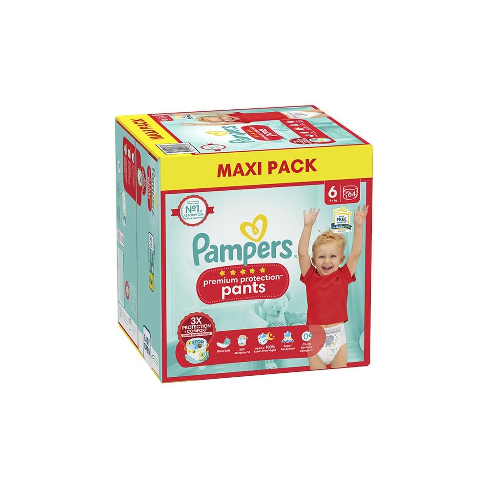 Pampers Premium Protection Pants Größe 6 (13-19 kg) 66 Stück