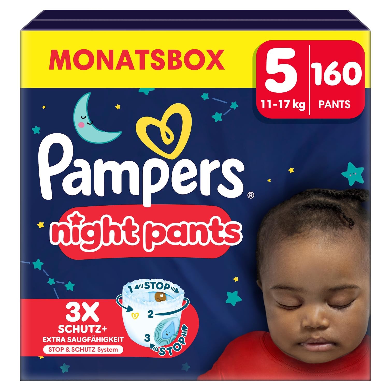 Pampers Night Pants Größe 5 Windeln 160er-Pack