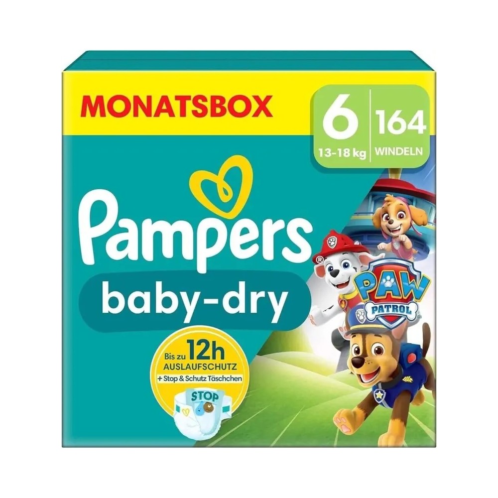 Pampers Baby-Dry Pants Paw Patrol Edition Größe 6 Windeln 138 Stück